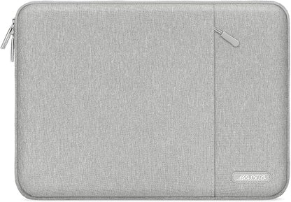 MOSISO Laptop Case 17.3 inch, 17-17.3 inch Laptop Sleeve Compatible with Dell, HP, Lenovo, Asus, Acer, Alienware, Polyester Vertical Computer Sleeve Bag with Pocket, Gray