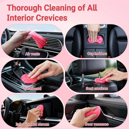COLORCORAL Universal Cleaning Gel Dust Cleaner for PC Keyboard Car Detailing Office Electronics Laptop Dusting Kit Computer Dust Remover, Computer Gaming Car Accessories,Christmas Stocking Stuffers