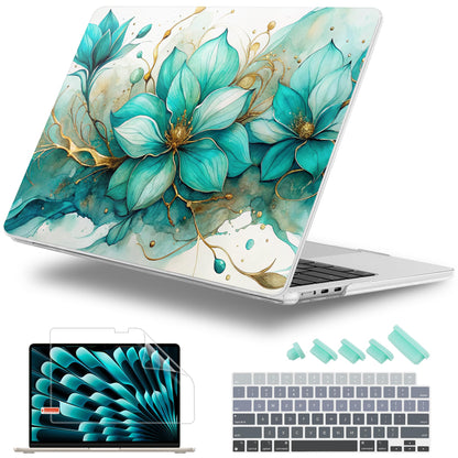 Lepeoac Case for 2026/2025/2024/2023 MacBook Air 15-inch Laptop Release M5 A3448 /M4 A3241 /M3 A3114 /M2 A2941, Stylish Protective Hard Shell Cover for MacBook Air 15.3 inch, Mountains