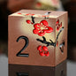 DNDND Metal Dice Set D&D, 7 die Metallic Polyhedral Dice Set with Gift Metal Box and Gold Number for DND Dungeons and Dragons Role Playing Games (Black and Gold)