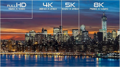 HDMI 2.1 Certified Cable Supports 10K 8K @60Hz and 4K @120Hz Compatible with All TVs, BluRay, Xbox Series X, PS5 (10 Feet)