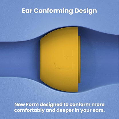 Foam Masters Ultra-Premium Memory Foam Ear Tips for AirPods Pro 1st & 2nd Gen | 3 Pairs | Black Magic Ver 6.0 | Secure | Comfort | Better Noise Cancel | Replacement Buds – Orange, Large