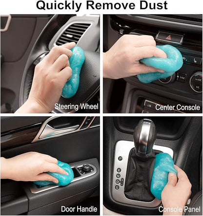 TICARVE 2Pack Cleaning Gel Car Putty Car Detail Putty Auto Detail Gel Detail for Car Interior Cleaner Kits Automotive Car Slime Keyboard Cleaner Blue (320g/11.2oz)