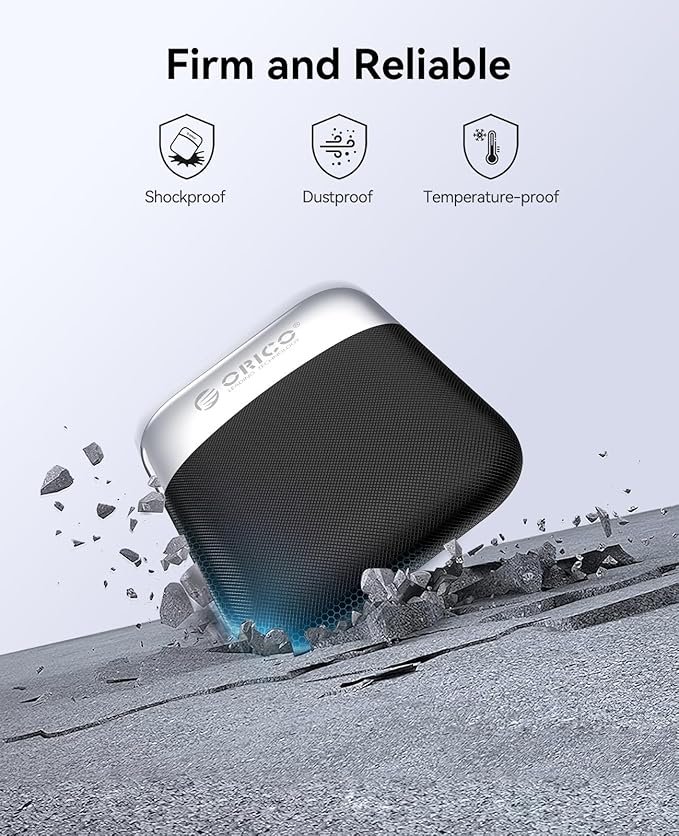 ORICO 1TB External SSD with 2 in 1 USB C & A Cable, Up to 460MB/s, Plug and Play Portable Solid State Drives, Reliable Storage for USB C Smartphone, Tablet, PC - M5PLUS