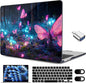 MEEgoodo for M4/M3/M2 MacBook Air 15.3 inch Case 2025 2024 2023, Case Fit Model (A3241/A3114/A2941) for MacBook Air 15 inch, Laptop Hard Shell with Keyboard Cover, Fantasy Forest