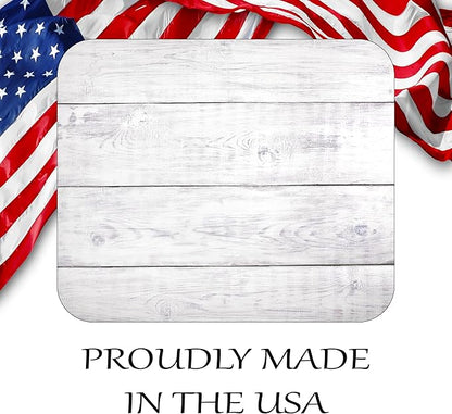 White Wood Decorative Colorful Mouse Pad Mat Mousepad for Desk Computer Laptop PC Gaming Home or Office Gift (White Wood MP67)