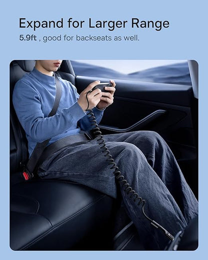 Baseus 100W 5A Fast Charging USB C Car Cable - Compatible with iPhone 17/Pro/Plus/Pro Max, Samsung Galaxy S23 S22 S21, Note 20 10 (3.3ft)