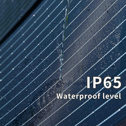 BLUERISE 60W Solar Panel Monocrystalline ETFE Cover Portable Foldable Solar Charger for Portable Power Station Generator, iPhone, Ipad, Laptop USB QC 3.0, Typc C Output for Outdoor Camping Van RV Trip