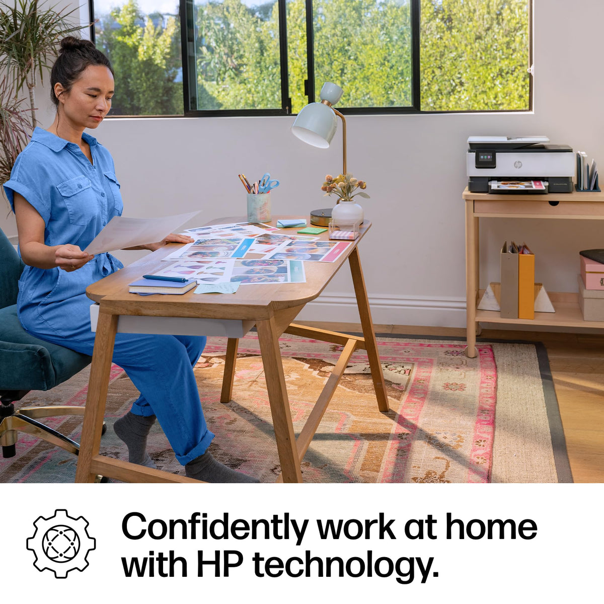 HP OfficeJet Pro 8139e Wireless All-in-One Color Inkjet Printer, Print, scan, Copy, fax, ADF, Duplex Printing Best-for-Home Office, 1 Year Instant Ink Trial Included, AI-Enabled (40Q51A)