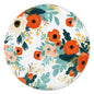 ITNRSIIET Round Mouse Pad with Stitched Edge Premium-Textured Waterproof Non-Slip Rubber Base Desktop Protection Mat Diameter 8.7 inches, Beautiful Flowers