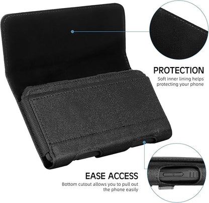 BECPLT for Galaxy S24 Ultra 5G Holster Case,Galaxy S23 Ultra S22 Ultra 5G S22+ 5G S21 Ultra 5G Nylon Holster Belt Case with Clip/Loops Belt Pouch Holder for Galaxy Note 20 Ultra S20+ S20 Ultra 5G