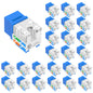 VCE UL Listed Cat6 Keystone Jacks 10Gbps 25-Pack, Orange