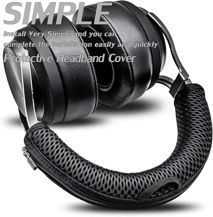 Protective Headband Cover for ATH M Series & Virtuoso - Compatible with Virtuoso XT, SE, Wireless, M50X, M50XBT, M50, M40X & More (Black Breathable Mesh Fabric)