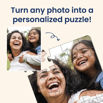 Photo Personalized Puzzle for Mother's Day | 30 Piece, Custom Jigsaw Puzzle (Vertical/Portrait) | 11" x 14" I See Me!