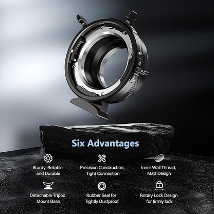 VILTROX PL-L Lens Adapter, Lens Converter Ring Camera Lens Mount Adapter Ring Compatible with PL Lens to L Mount Camera Panasonic S1 S1R S1H S5/Leica SL SL2 CL TL/Sigma FP DSLR Cameras