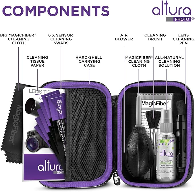 Altura Photo Camera Lens Cleaning Kit - Full Frame Lens & Sensor Cleaner