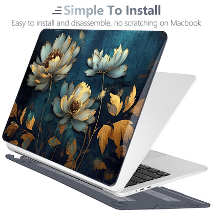 Batianda Case for MacBook Air 15" with M5 M4 M3 M2 Chip, Blooming Flowers