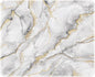 ITNRSIIET Mouse Pad with Stitched Edge Premium Textured Smooth Precise Operation Waterproof Washable Non-Slip Rubber Base Desktop Protection Mat, 10.2×8.3×0.12 inches, Gray Marbling
