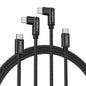 90 Degree iPhone Charging Cable [MFi Certified] Lightning Cable 10FT 2 Pack