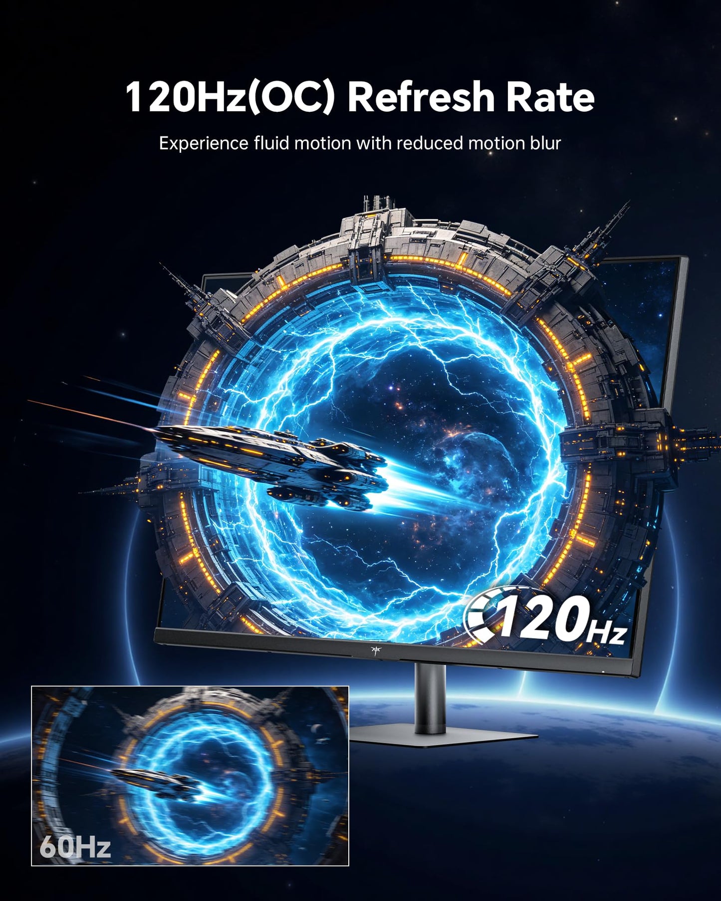 KTC 32 Inch 2K 120Hz Computer Monitor, IPS QHD 2560x1440 Monitor HDR H32T13