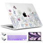 TWOLSKOO for MacBook Air 15 inch Case 2026 2025 2024 2023 Release M5 A3448 M4 A3241 M3 A3114 M2 A2941, Plastic Hard Shell & Screen Protector & Keyboard Cover & Type C Adapter, Dandelions