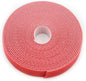 Reusable Fastening Tape Cable Ties 3/4 Inch Double Side Hook Roll (5 Yard, Red)
