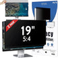 Peslv [2-Pack] 19 Inch Privacy Screen for Computer Monitor 5:4 Aspect Ratio, Eye Protection Anti Blue Light Glare Shield, 19inch Removable Black Blackout Anti Spy Desktop Security Private Filter