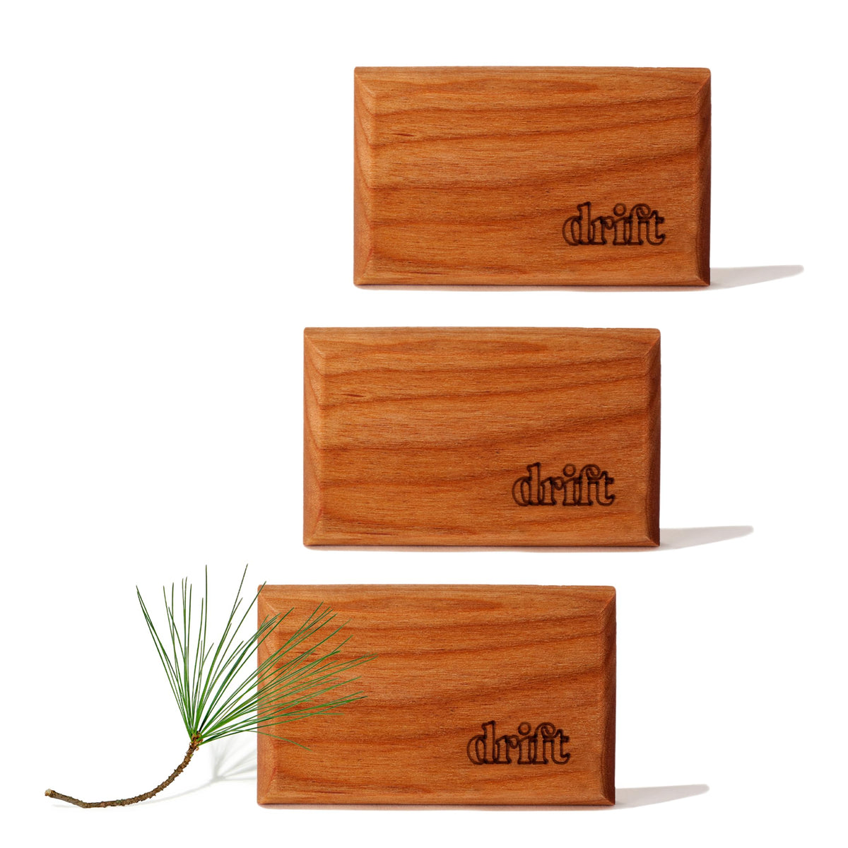 Drift Car Air Freshener - The Original Wood Air Freshener - Car Odor Eliminator - Long Lasting Scent - Essential Oils - Clean Ingredients - Cabana Scent 3 Pack Refill - NO CLIP INCLUDED