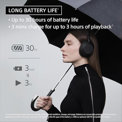 Sony WH-1000XM6 The Best Wireless Noise Canceling Headphones, HD NC Processor QN3, 12 Microphones, Adaptive NC Optimizer, Mastered by Engineers, Studio-Quality, 30-Hour Battery, Midnight Blue