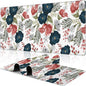 Watercolor Flowers Desk Mat,Large Colorful Floral Gaming Keyboard Mouse Pad,Non-Slip Rubber Base Desk Pad Thick Stitched Edges Waterproof Mousepad Mouse Mat 31.5"x11.8"