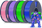 SUNLU PETG Filament 1.75mm 4KG Bundle, Less Stringing and Good Layer Adhesion, Individually Vacuum Packed, 3D Printer Filament 4kg, 1kg per Spool, Pack of 4, 4 Colors, Pink+Purple+Blue+Green