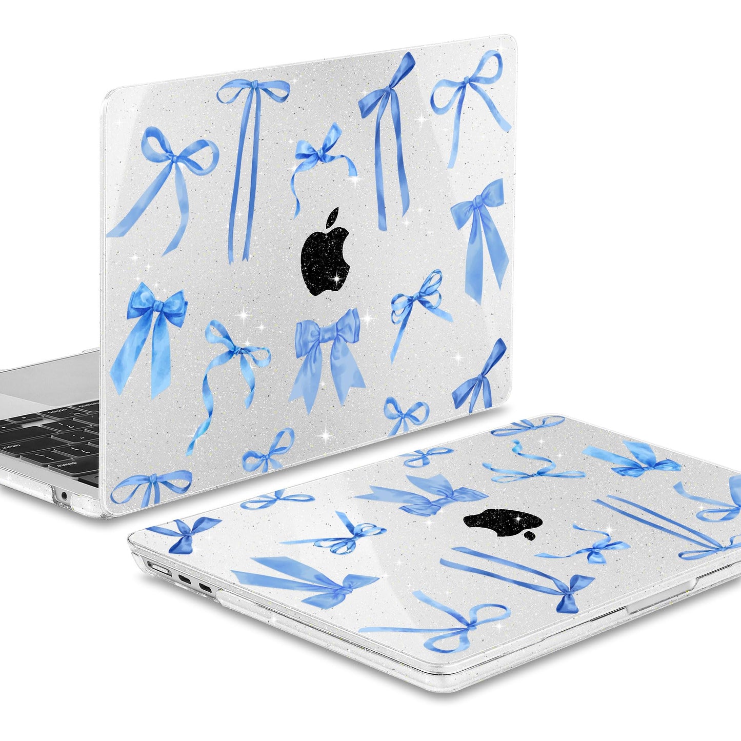 May Chen Case for MacBook Air 13/13.6 inch M5 A3449 M4 A3240 M3 A3113 M2 A2681, 2026 2025 2024-2022, Plastic Hard Shell with Keyboard Cover & Screec Protector, Watercolor Bows