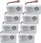 GEILIENERGY BT1007 BT1015 Phone Battery Compatible with BT-1007 BT-1015 BT-904 BBTY0460001 BBTY0510001 DCX150 DECT1500 D1484 HHR-P506 HHR-P506A Handset Cordless Telephone(8 Pack)