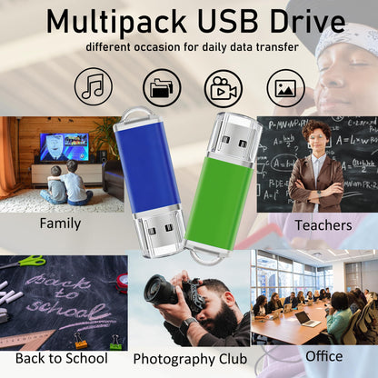 16GB Flash Drive 20 Pack USB Thumb Drive Nicepicten USB 2.0 Memory Stick