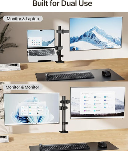 monTEK Monitor and Laptop Stand for 32" Screen and 17" Laptop