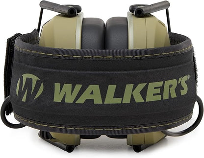 Walker's Razor Slim Ultra Low Profile Compact Design Adjustable Range Shooting Hunting Hearing Protection Electronic Earmuffs