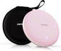 M4 Bluetooth Speakerphone Conference Speaker and Microphone with AI Noise Reduction GPT Transcription Speakers for Computer Desktop 360° Voice Pickup at Home Office for Teams/Zoom, Pink