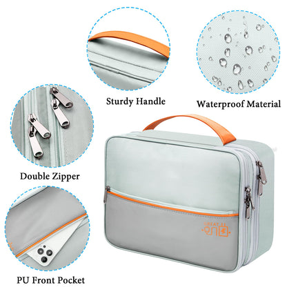 CILLA Electronic Organizer Travel Case, Travel Cord Organizer Case Portable Waterproof Cable Organizer Bag for Charger, Cord, USB, Power Bank, Earphone