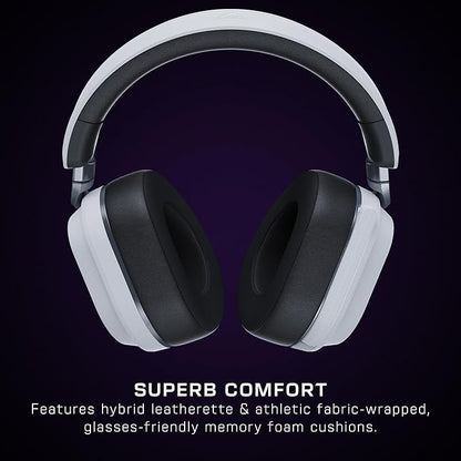 Turtle Beach Stealth 700 Gen 3 Wireless Multiplatform Amplified Gaming Headset for PS5, PS4, PC, Mobile – 60mm Drivers, AI Noise-Cancelling Mic, Bluetooth, 80-Hr Battery, Dual Transmitters – White