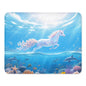ITNRSIIET Mouse Pad with Stitched Edge Premium Textured Smooth Precise Operation Waterproof Washable Non-Slip Rubber Base Desktop Protection Mat, 10.2×8.3×0.12 inches, Rose Gold Leopard Print