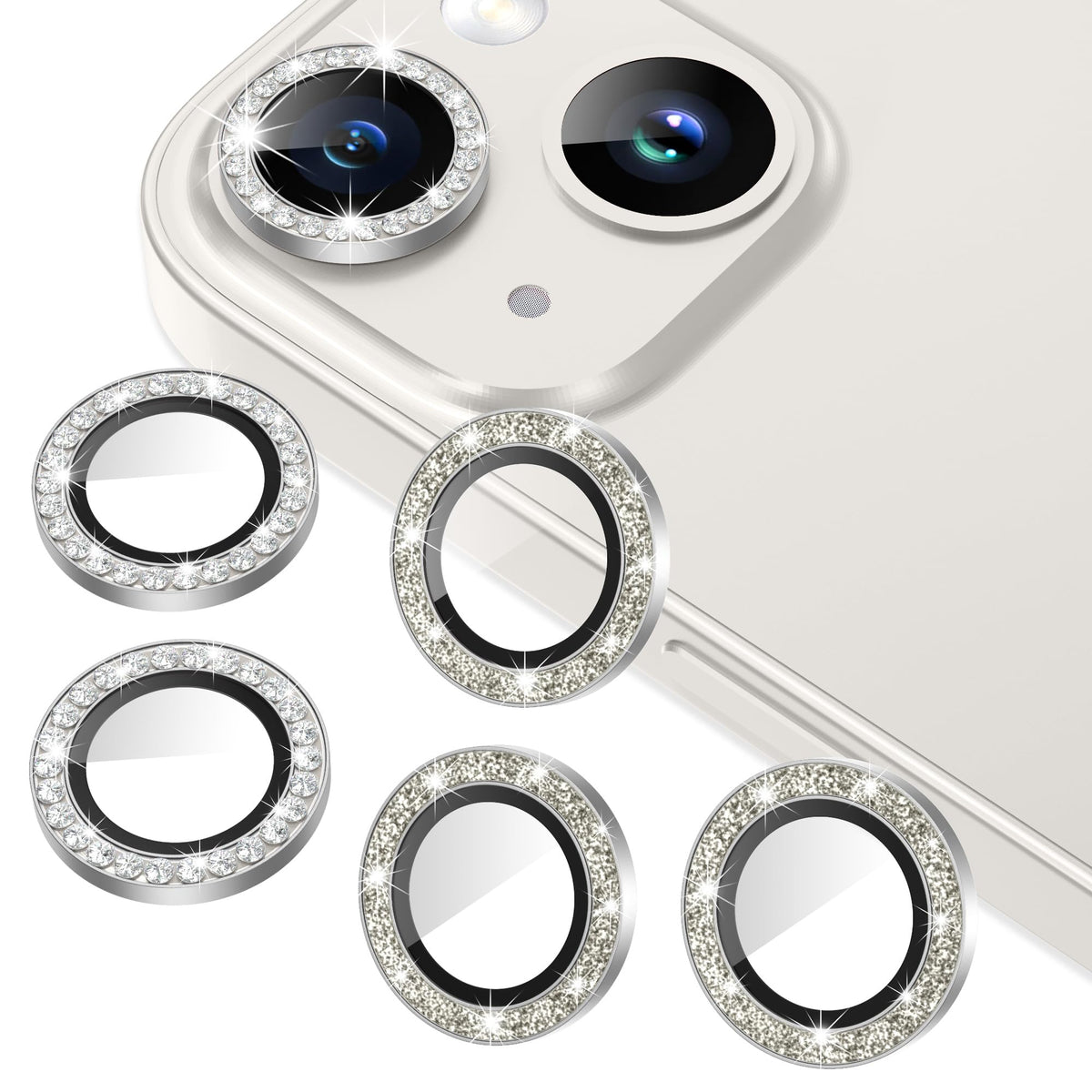 AGVEE 3+3 6 Pack for iPhone 12 & Mini & Pro Camera Lens Protector Cover