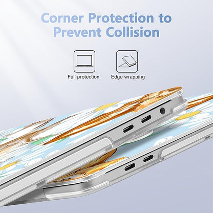 for MacBook Pro 16 inch Case 2019 2020 Release Model A2141, Plastic Hard Shell Cover with Keyboard Cover & Screen Protector for MacBook Pro 16 inch with Touch Bar & Touch ID, Cute Corgi Dog
