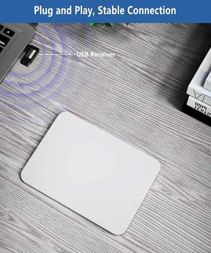 Wireless Trackpad for Mac and Windows - Multi-Touch Surface High Precision Track Pad, Multi-Gesture Touchpad Mouse Compatible with Apple MacBook iMac and Windows 10/11 PC Laptop Desktop Computer