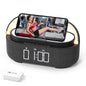 Bluetooth Speaker Alarm Clock & Wireless Charger for Bedside, Home, Office