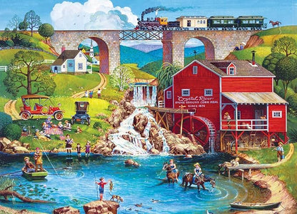 MasterPieces - 500 Piece Jigsaw Puzzle, Large EZ Grip Shapes, Labor Day, Fun for Adults, Seniors, Family, Kids, 19.25" x 26.75"