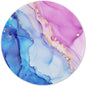 ITNRSIIET Round Mouse Pad with Stitched Edge Premium-Textured Waterproof Non-Slip Rubber Base Desktop Protection Mat Diameter 8.7 inches, Rose Gold Marbling