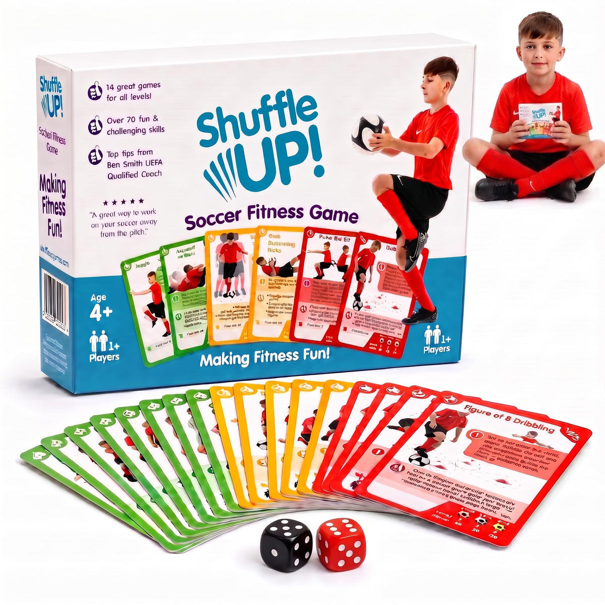 Shuffle Up Tennis Game - 70+ Skills, Tennis Kids Training Equipment Gift