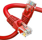 GEARit Cat 6 Ethernet Cable (1-Pack 25 Feet) Cat6 Network Patch, 10Gbps, RJ45, Snagless Cord, Gold-Plated Connectors, Internet for PC, TV, Tablet, Router, Printer, Servers, IT Data Center - Red