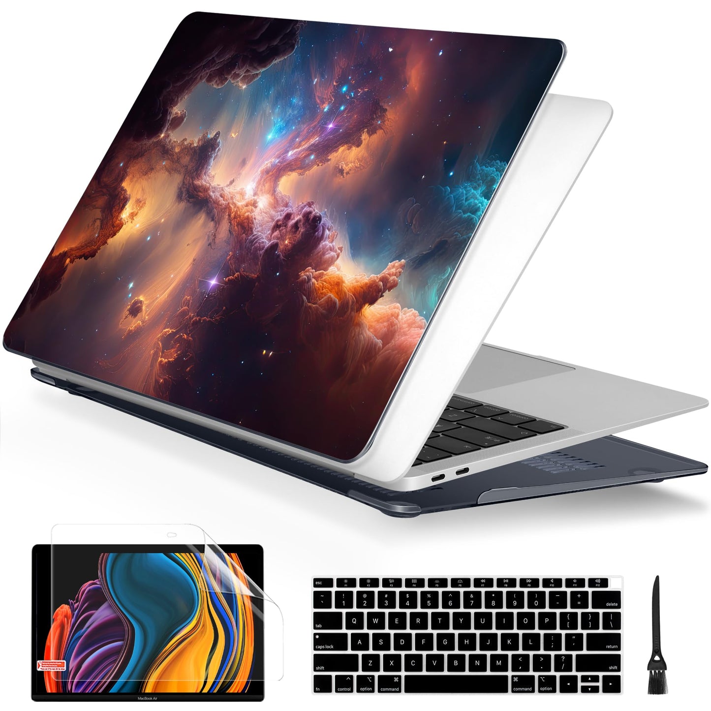 Batianda LumiArt Case for MacBook Air 13" M1 Chip, Nebula
