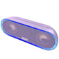 DOSS SoundBox Pro+ P300 Bluetooth Speaker, 40W Stereo Sound, Extra Bass,20H Playtime, Wireless Stereo Pairing, Beat-Driven Lights for Party, IPX6 Waterproof for Garden, Camping, Beach, Outdoor-Purple